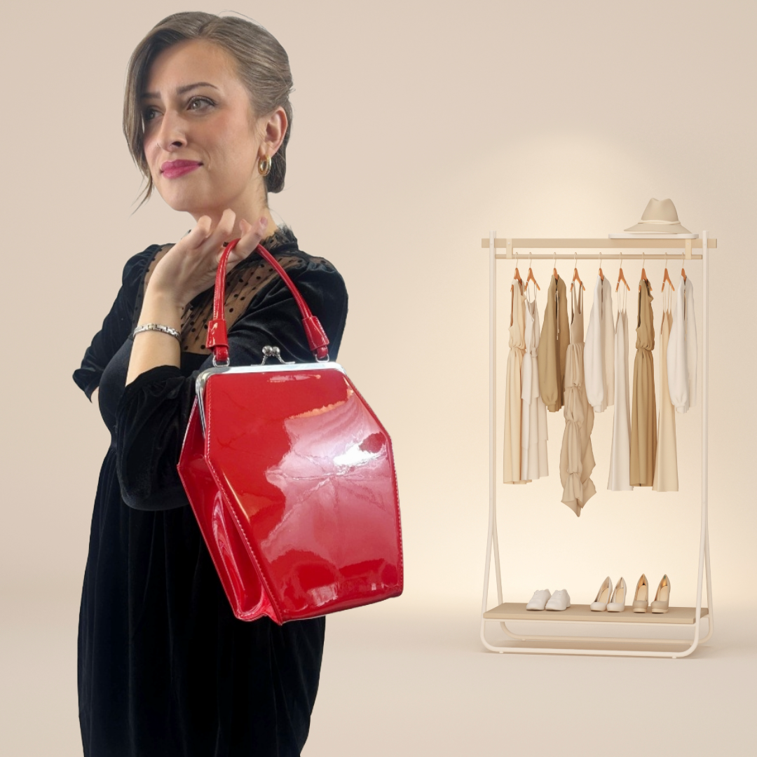 To Die For Purse in Patent Vegan Leather: Black