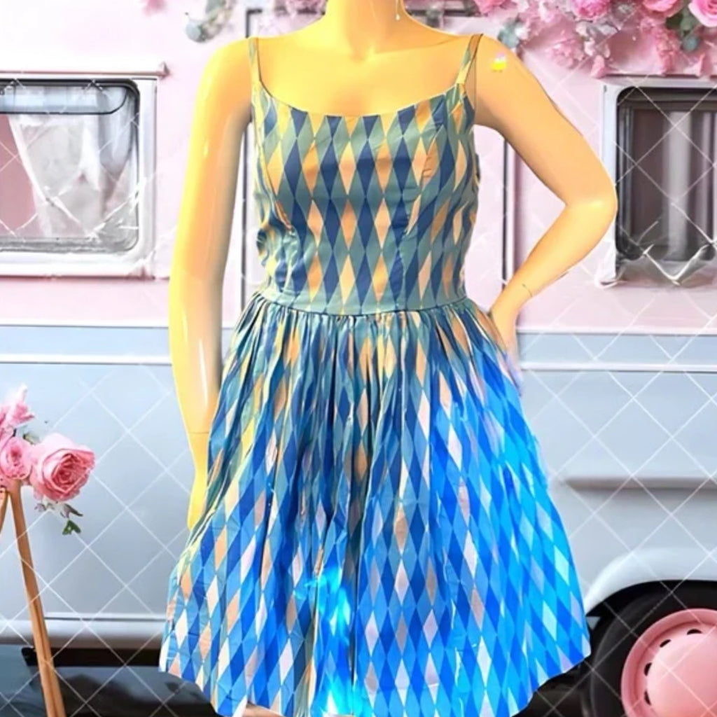 Pinup Couture Blue Ice Jenny  Dress 2X