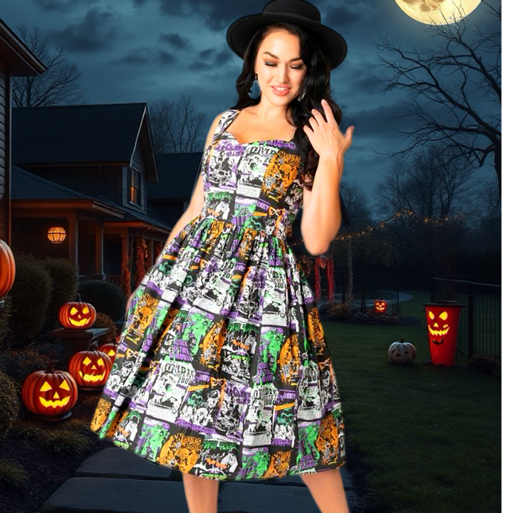 Hell Bunny Be Afraid Dress Size 2X