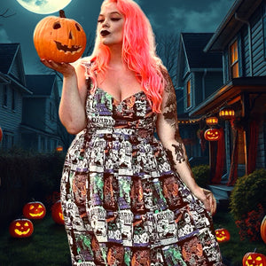Hell Bunny Be Afraid Dress Size 2X