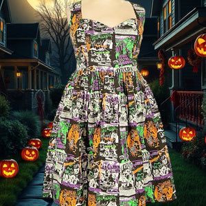 Hell Bunny Be Afraid Dress Size 2X
