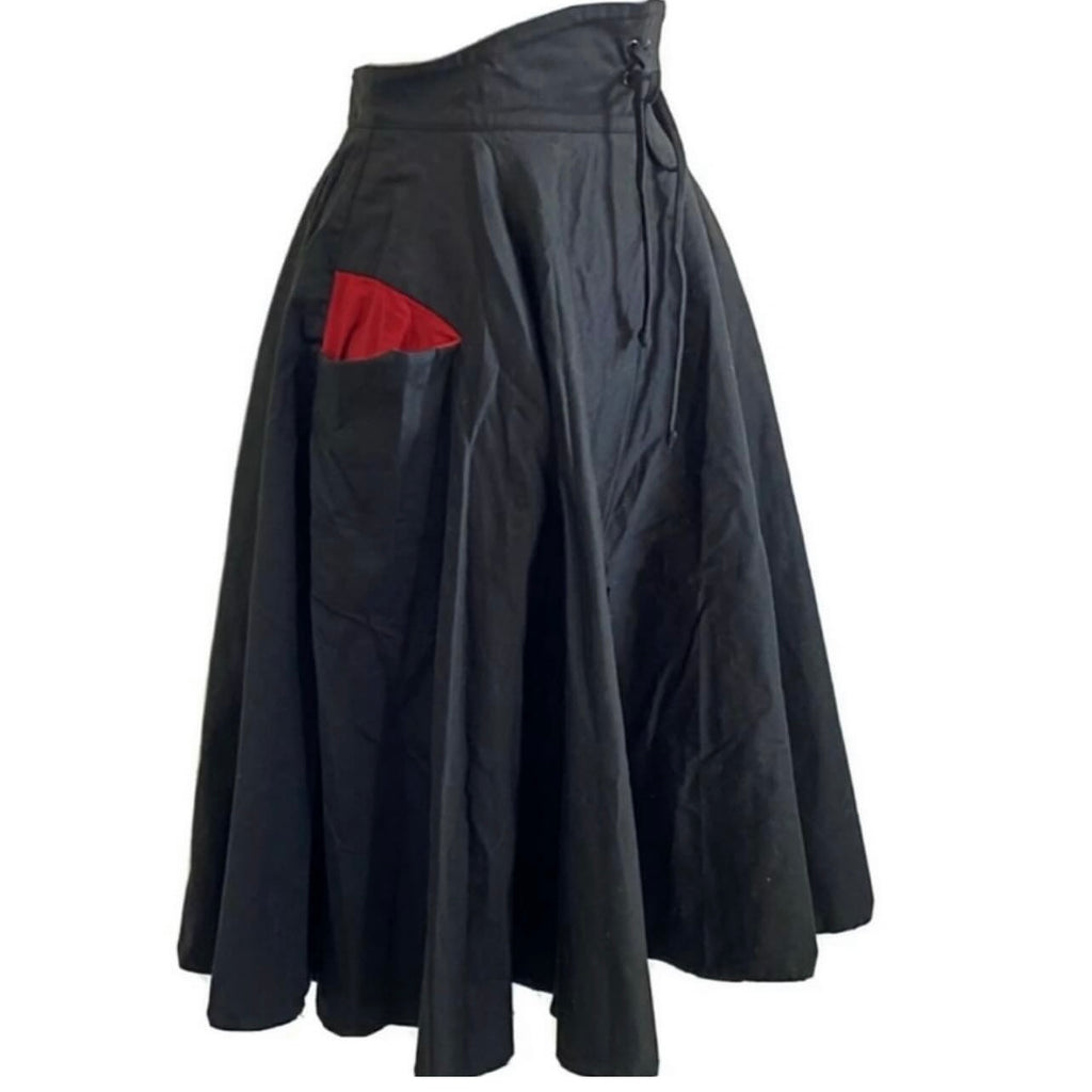 Pinup Girl Couture Corset Skirt in Black Size 3X