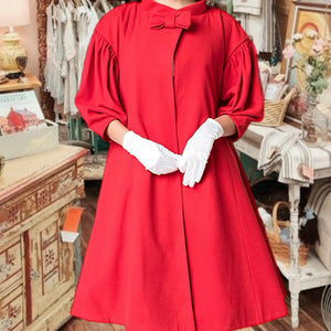 Barbie™ X Unique Vintage 1960s Style Red Flare Swing Coat