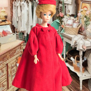 Barbie™ X Unique Vintage 1960s Style Red Flare Swing Coat