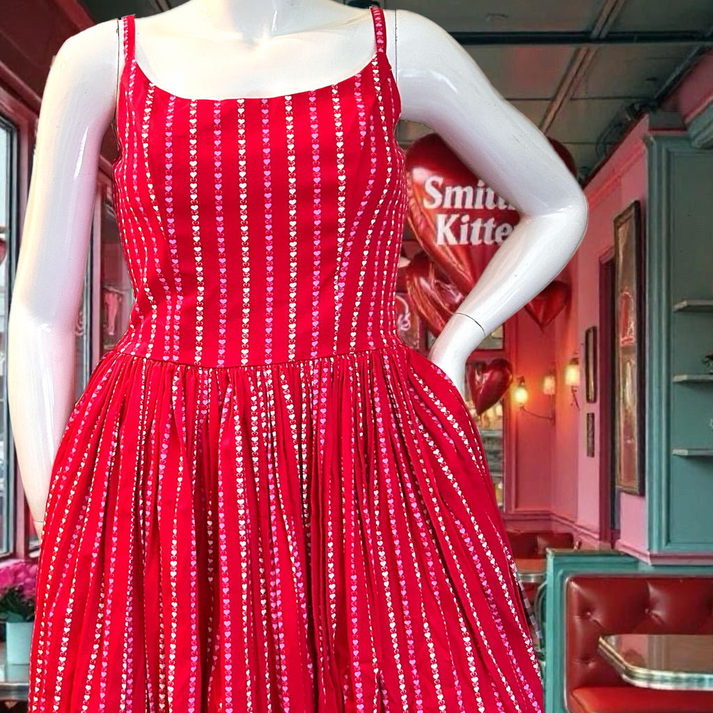 Pinup Couture Heart Stripe Jenny Dress 2X