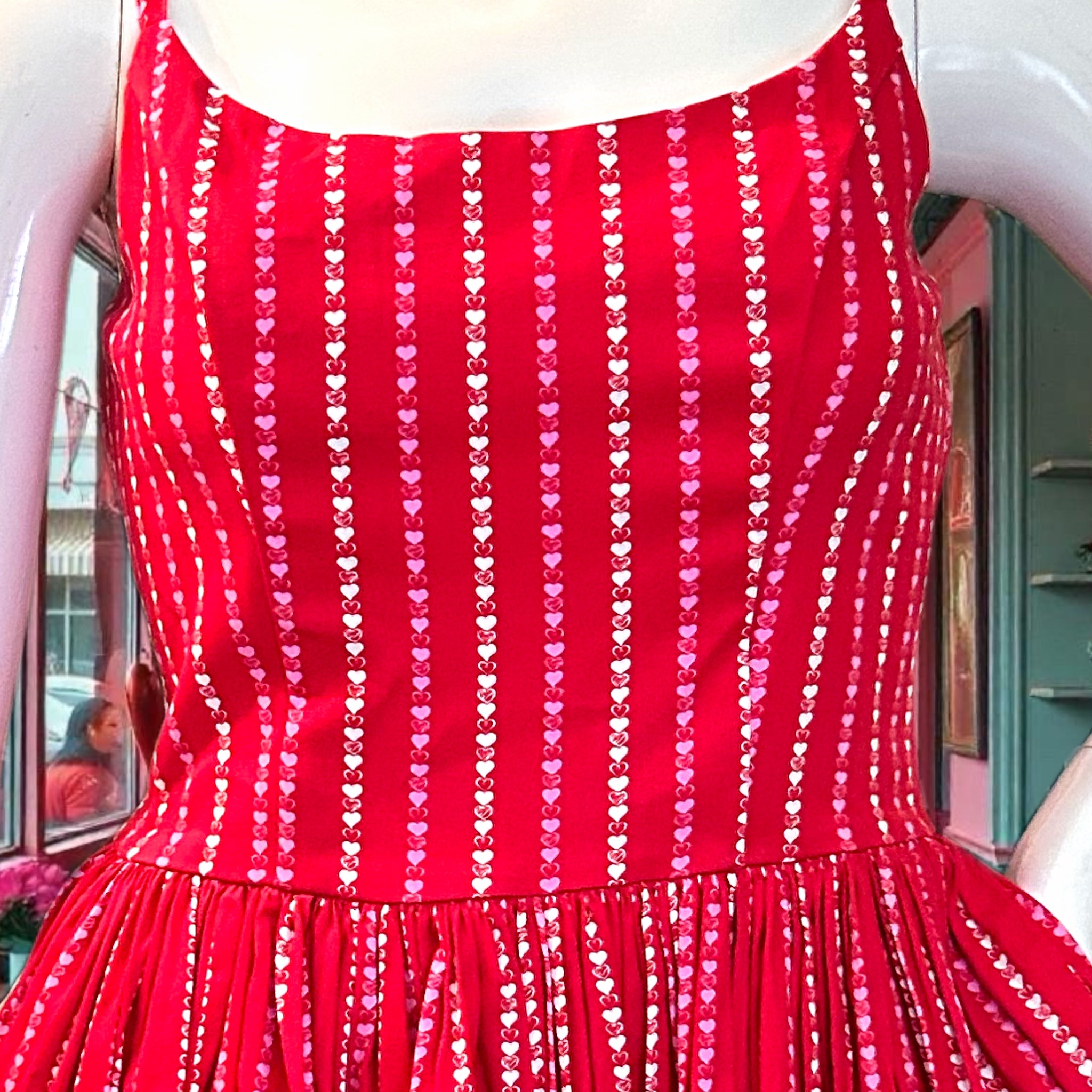 Pinup Couture Heart Stripe Jenny Dress 2X