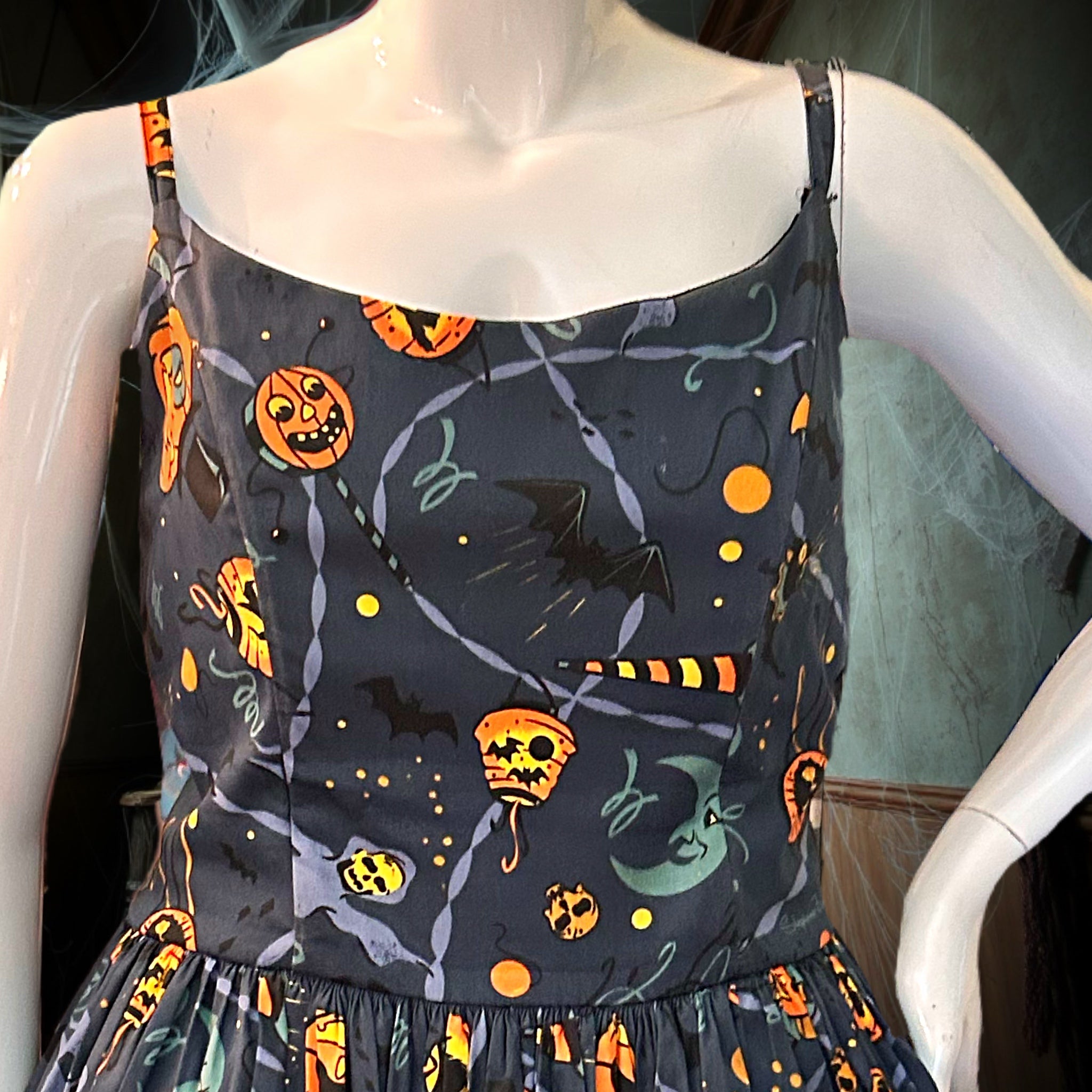 Pinup Girl Couture Halloween Lanterns Jenny Dress Size 3X