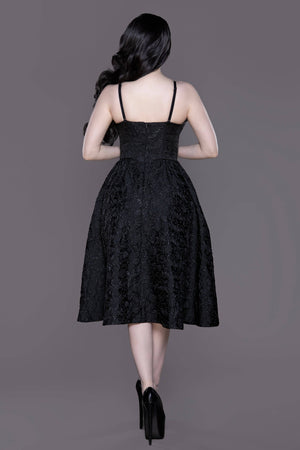Dragon Damask Swing Dress: XL